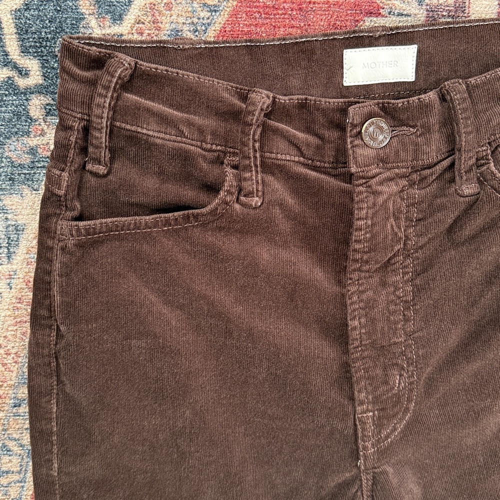 MOTHER The Hustler Ankle Fray Corduroy Pants Size 25* - Picture 12 of 15